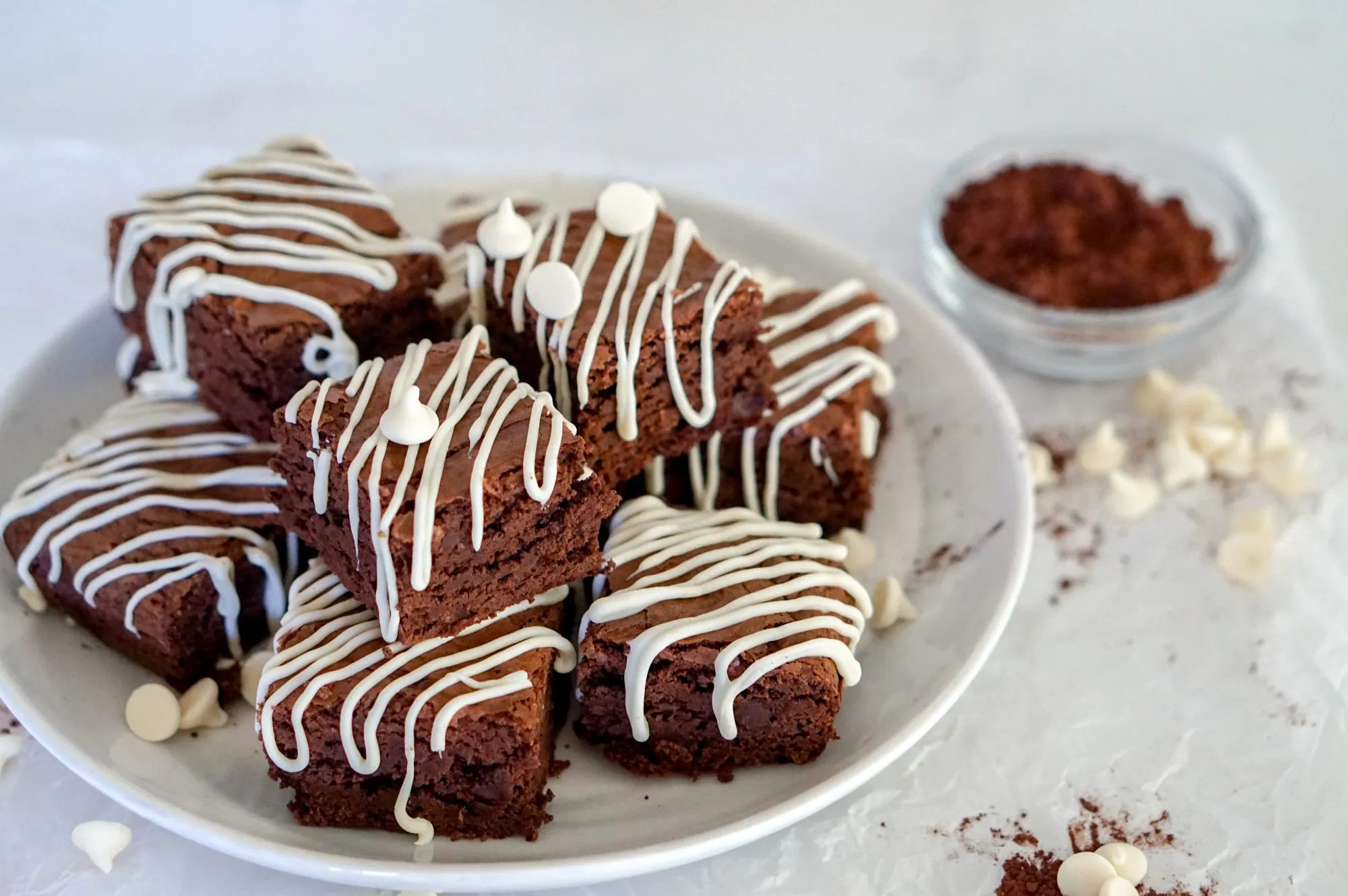 Sweet Elegance: Heavenly White Chocolate Brownies